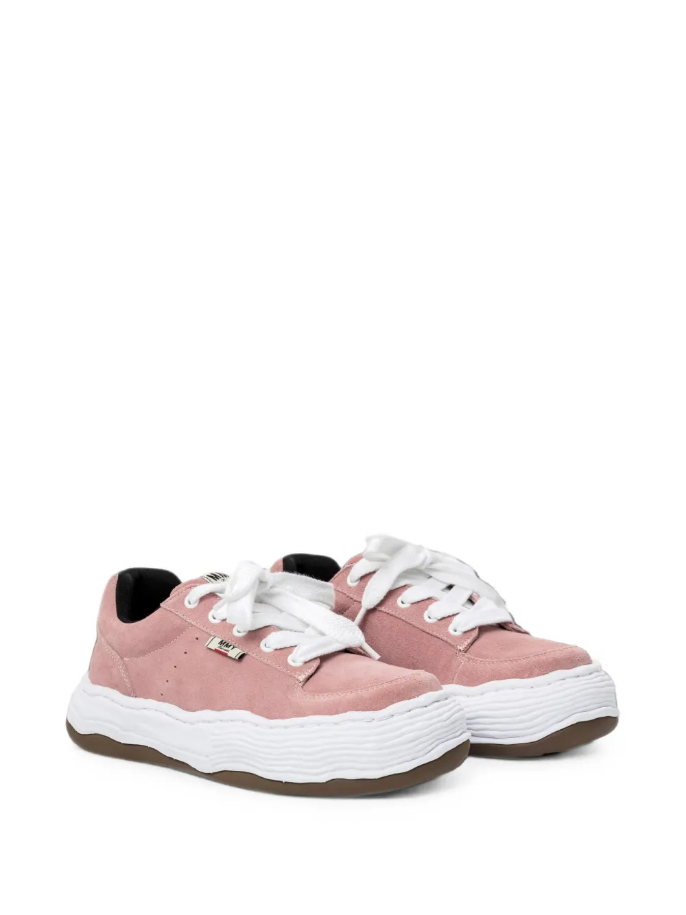 Maison MIHARA YASUHIRO OLIVER OG Sole suède low-top sneakers Roze