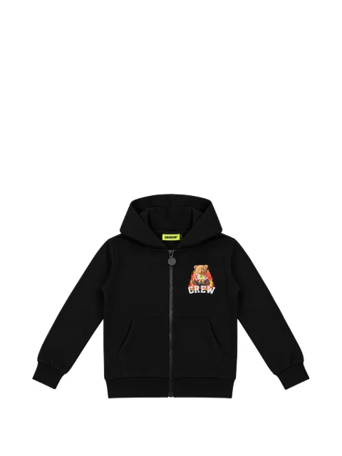 Barrow kids hoodie zippé à logo imprimé