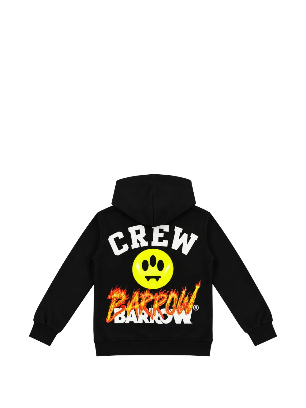 Barrow kids logo-print zip-up hoodie Zwart