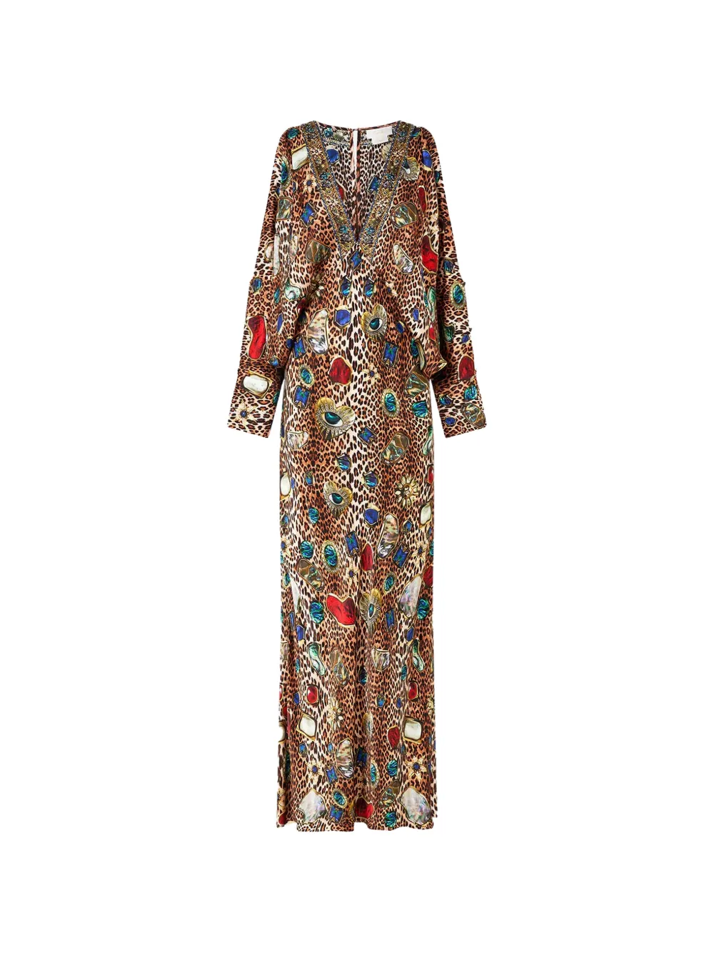 Camilla Nazar Nirvana leopard-print maxi dress - Neutrals