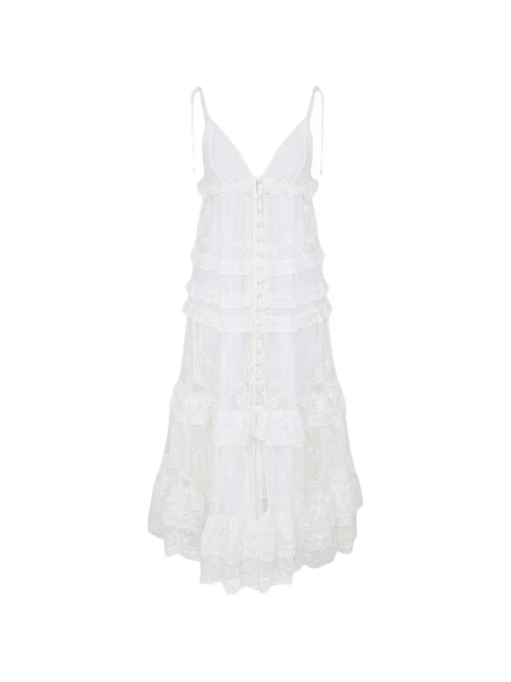 ZIMMERMANN Solstice tiered midi dress