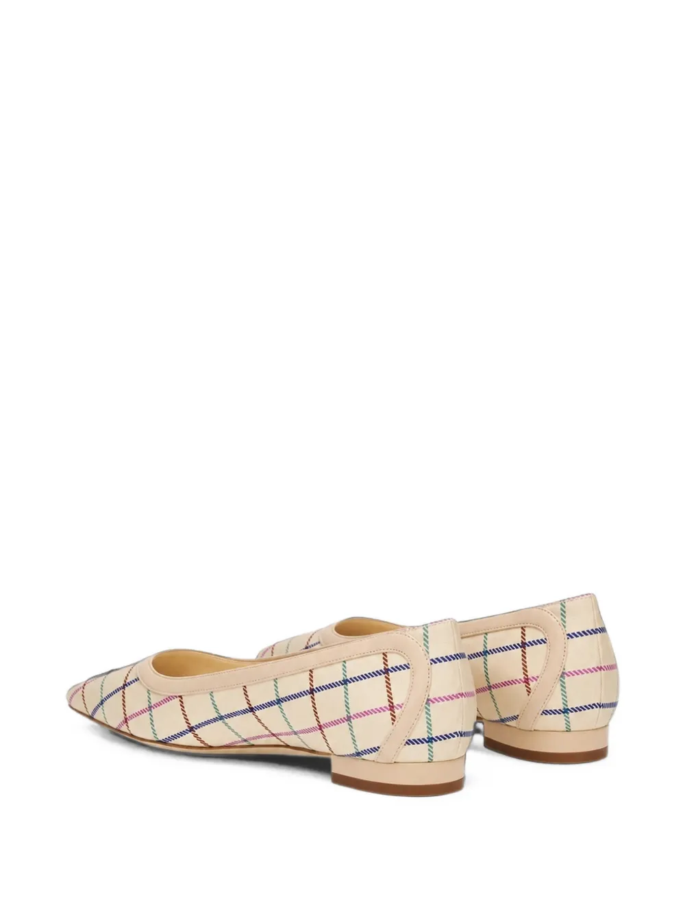 Manolo Blahnik Filotas check-pattern pumps Beige