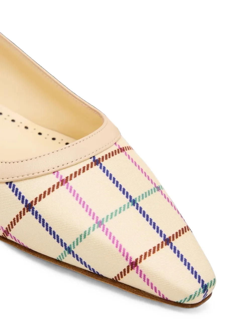 Manolo Blahnik Filotas check-pattern pumps Beige