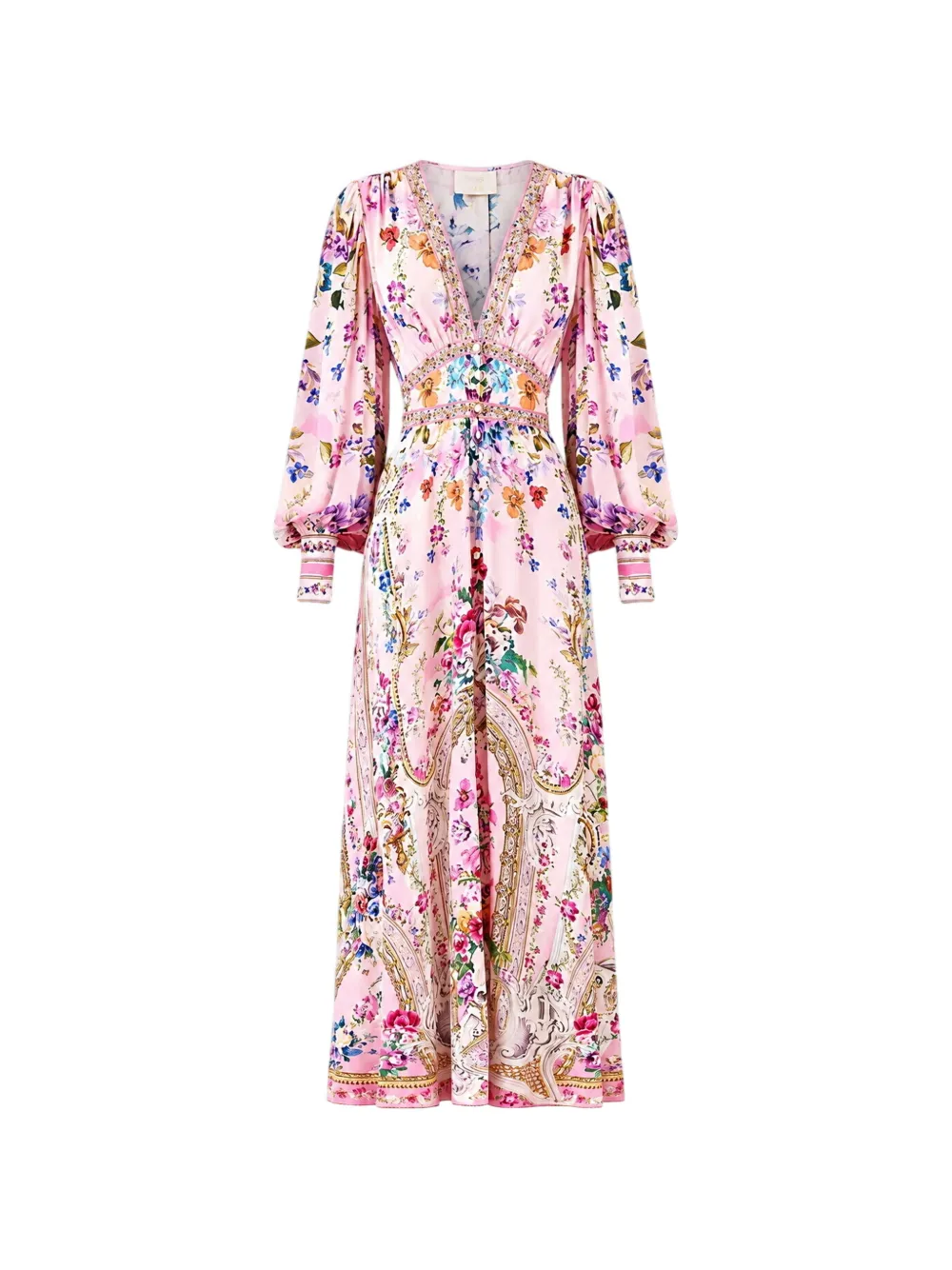 Camilla Palatial Pastels crystal-embellished maxi dress