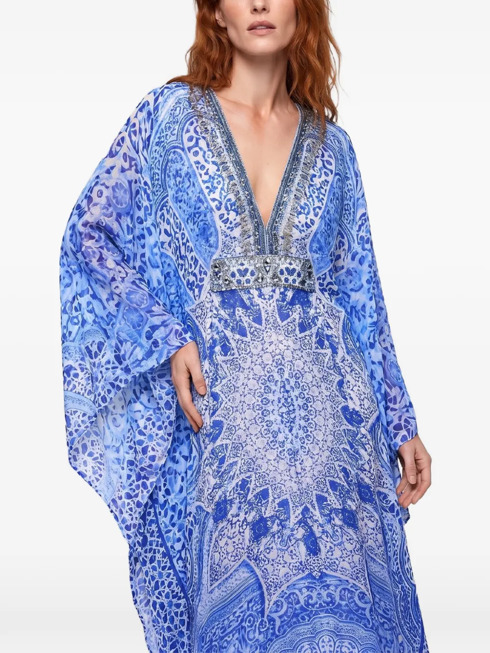 Camilla The Bosphorous maxi-kaftanjurk Blauw