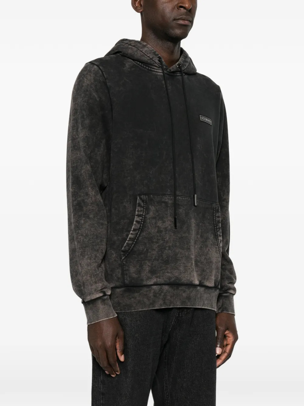 Iceberg Hoodie met logopatch Zwart