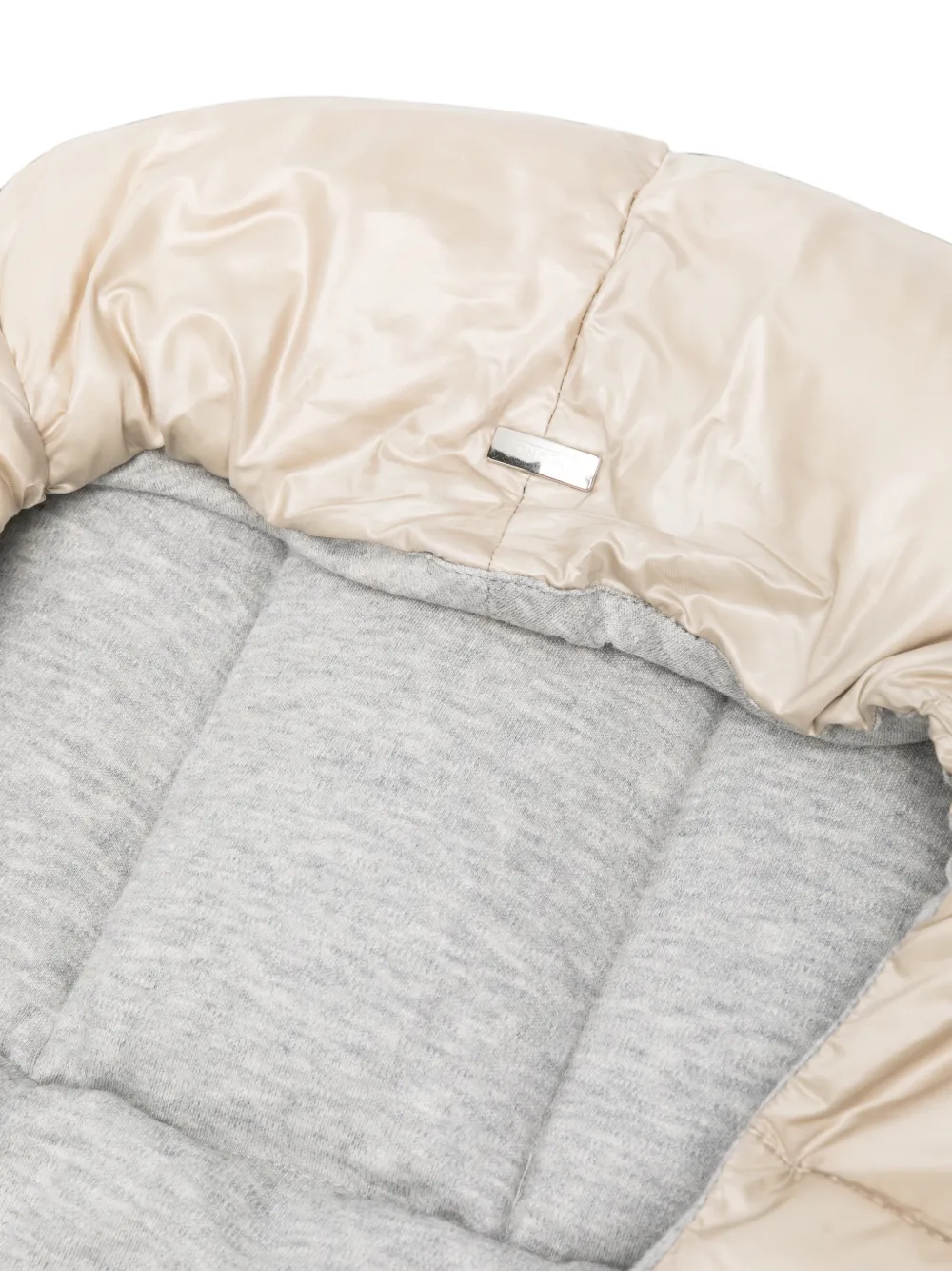 Herno Kids padded quilted baby nest Beige