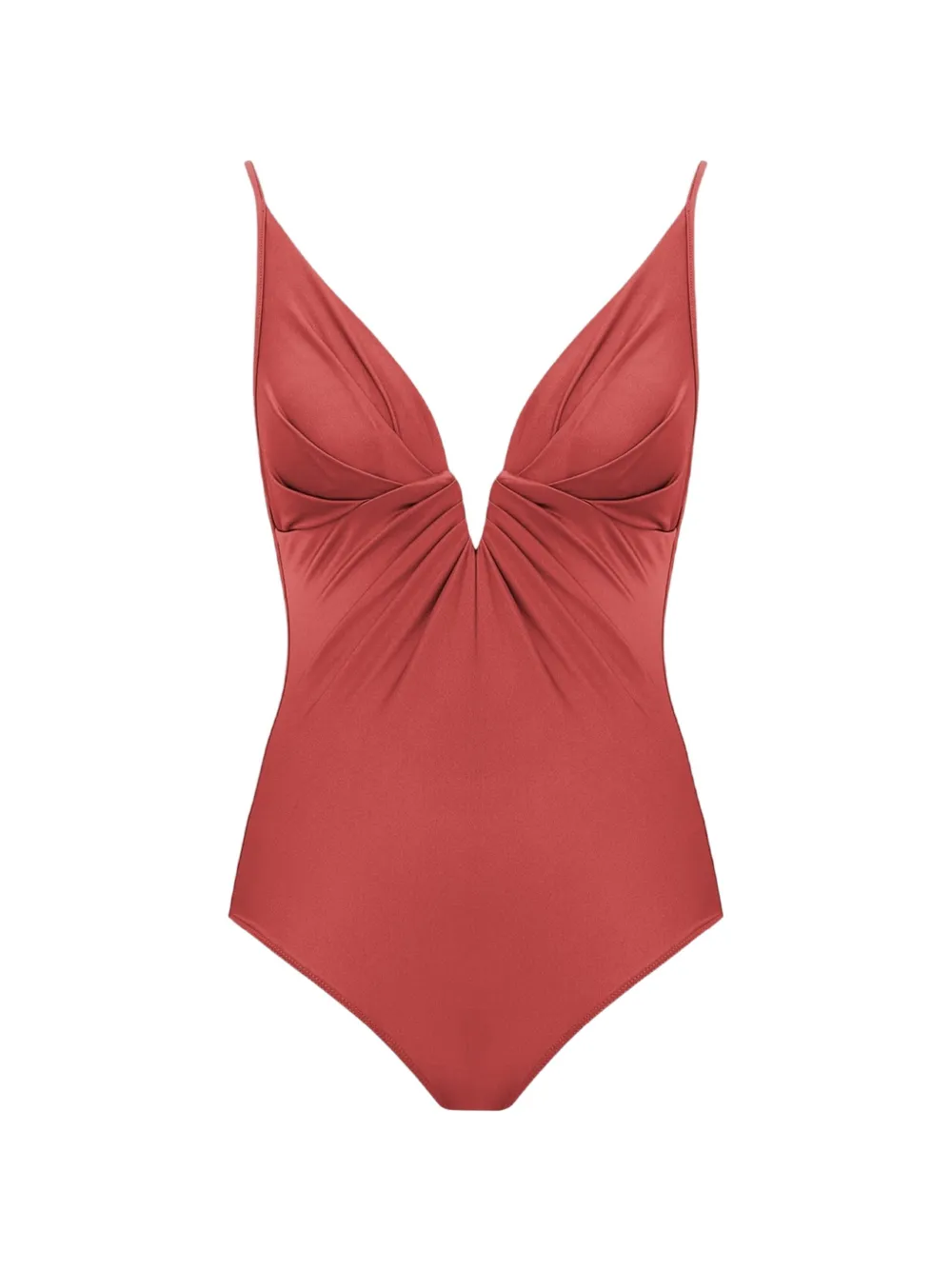 ZIMMERMANN Solstice V-neck swimsuit - Rosso
