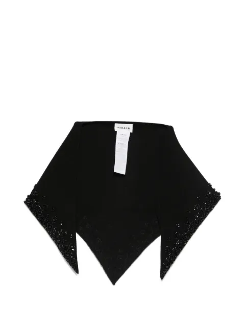 P.A.R.O.S.H. bead-embellished pointed scarf