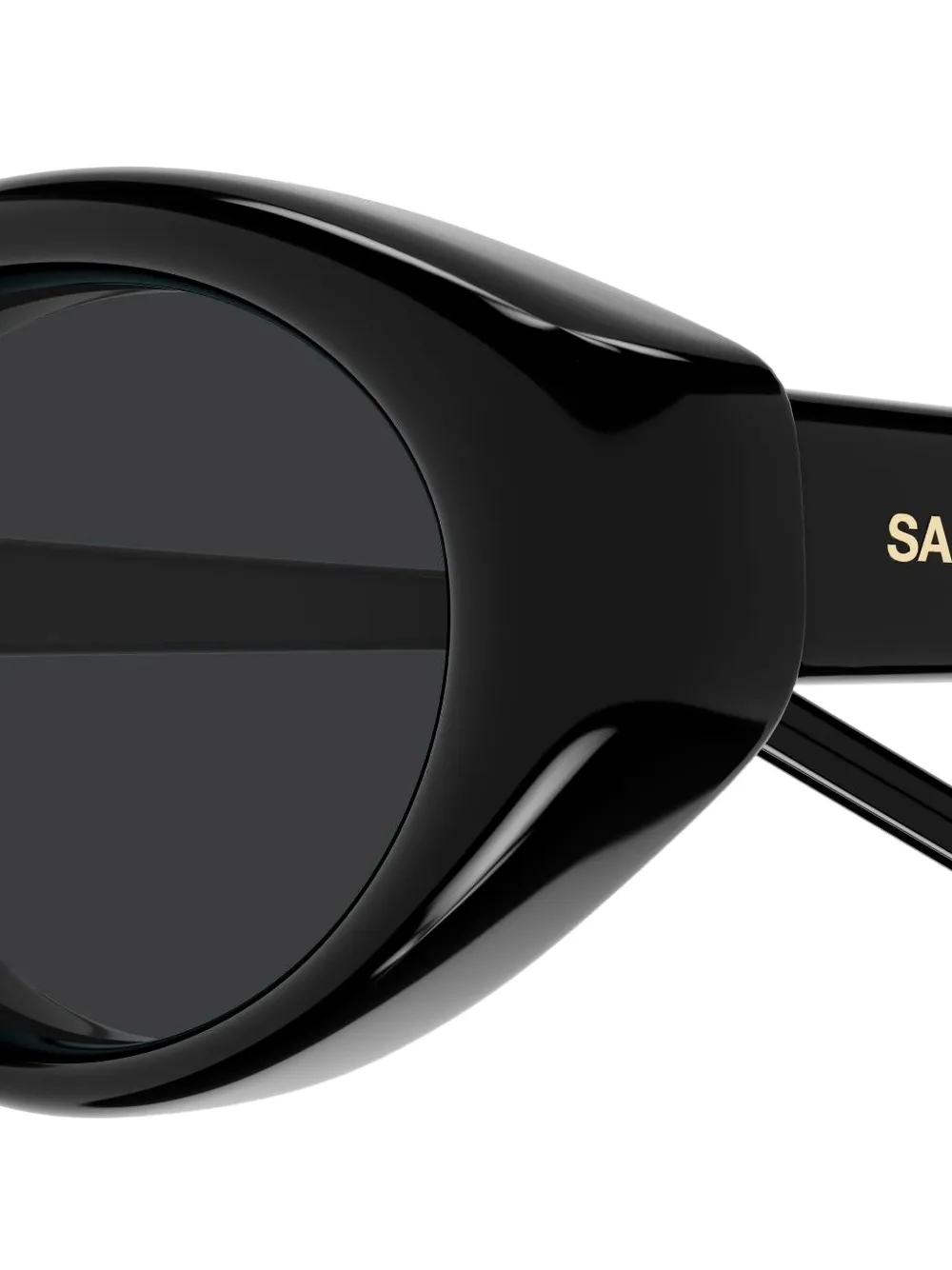 Saint Laurent Eyewear SL 567 PLUMP zonnebril met ovaal montuur Zwart
