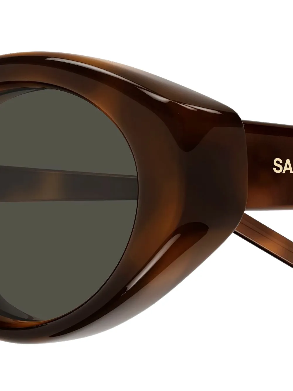 Saint Laurent Eyewear SL 567 Plump zonnebril met ovaal montuur Bruin