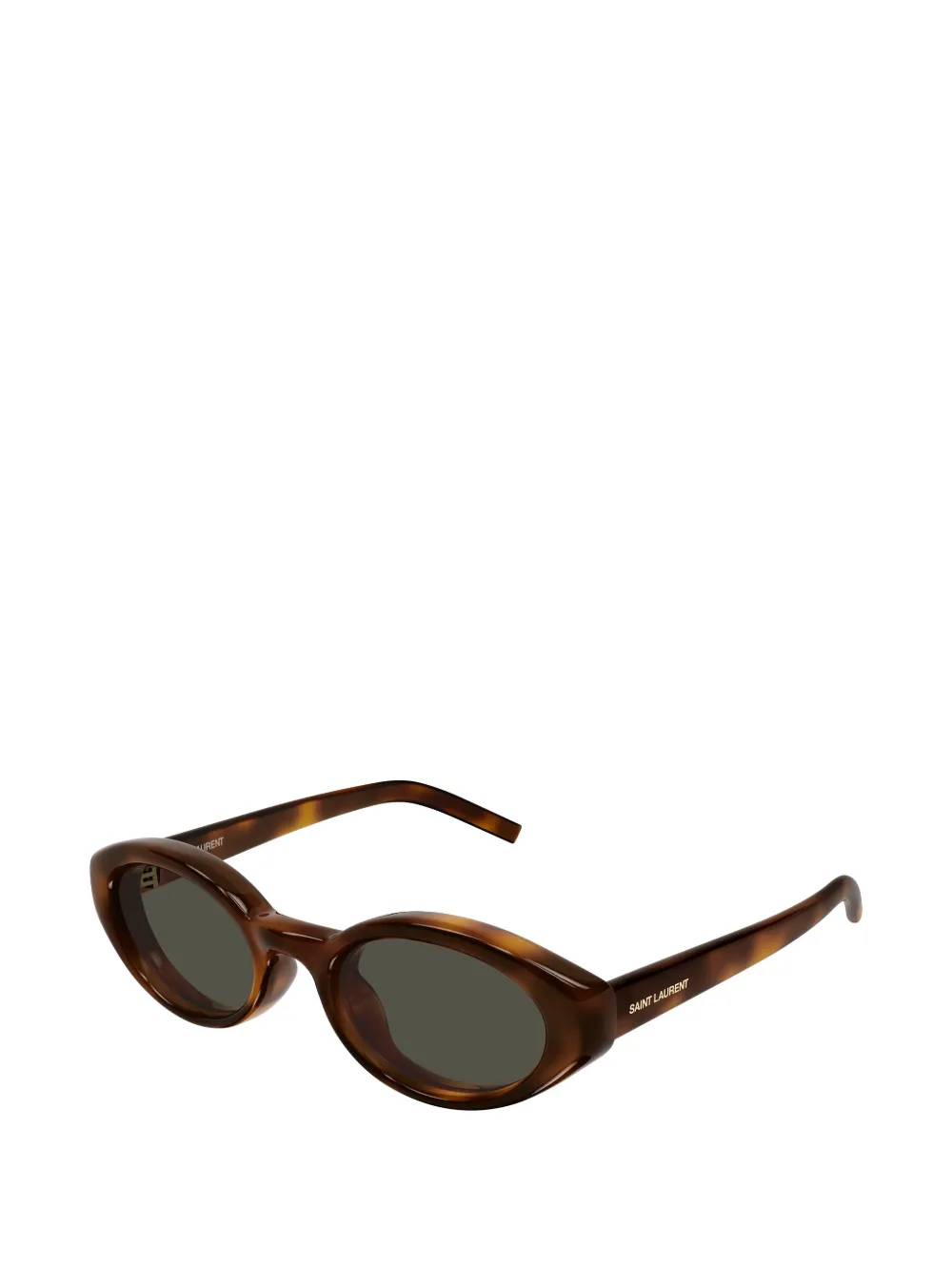 Saint Laurent Eyewear SL 567 Plump zonnebril met ovaal montuur Bruin
