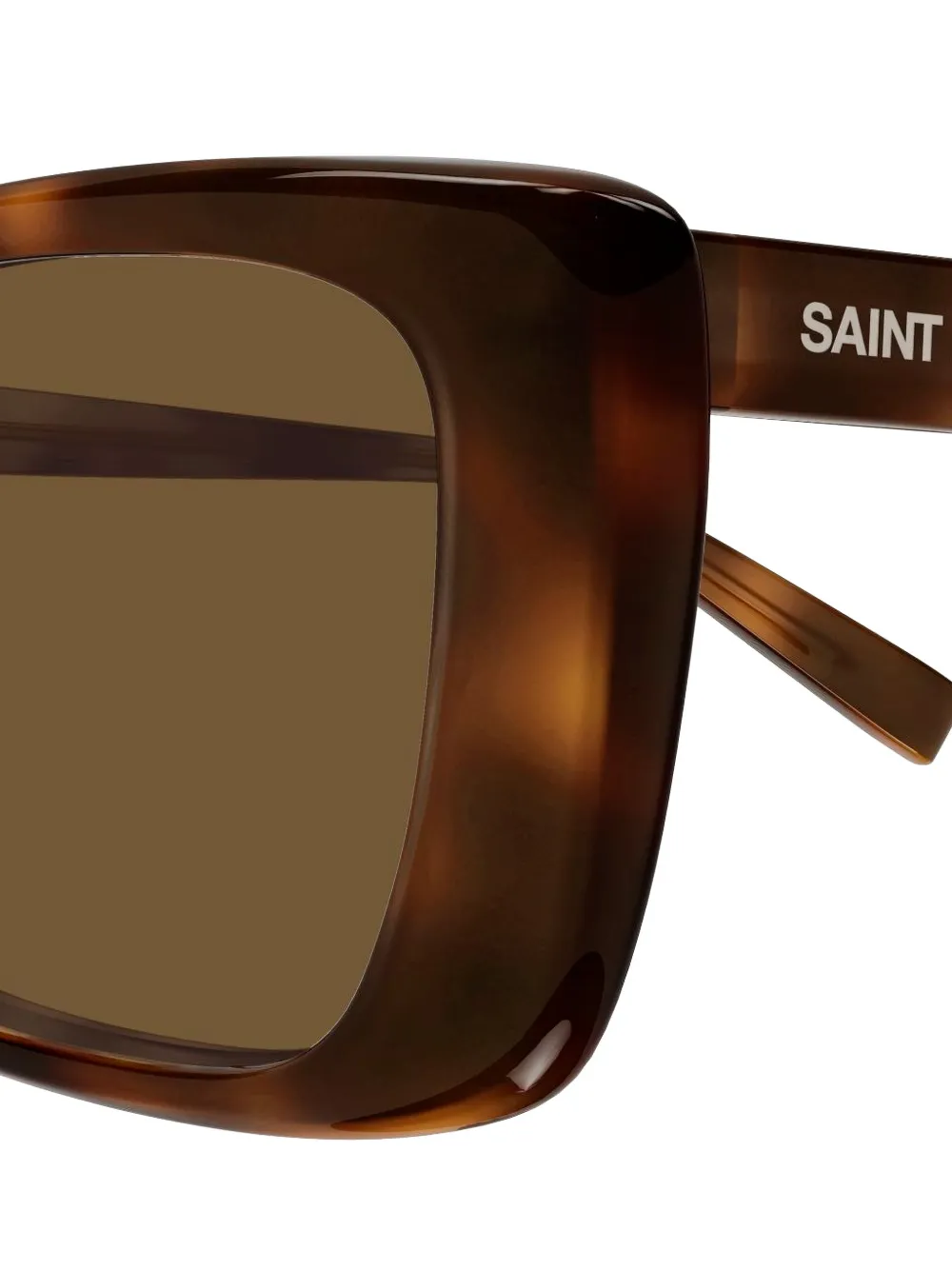Saint Laurent Eyewear SL 943 zonnebril met schildpadschild-design Bruin