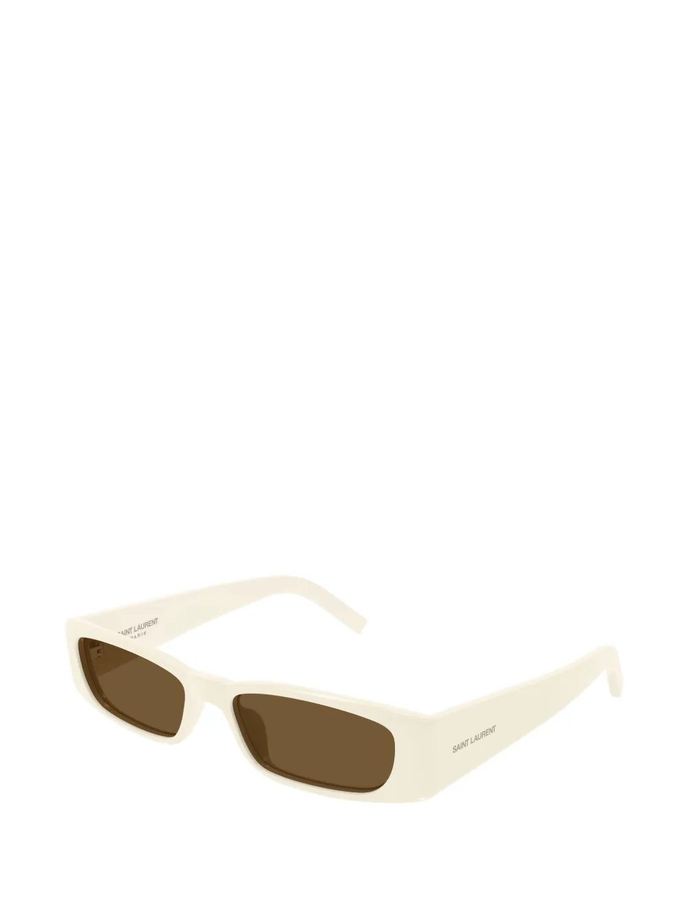 Saint Laurent Eyewear SL 942 zonnebril met rechthoekig montuur Beige