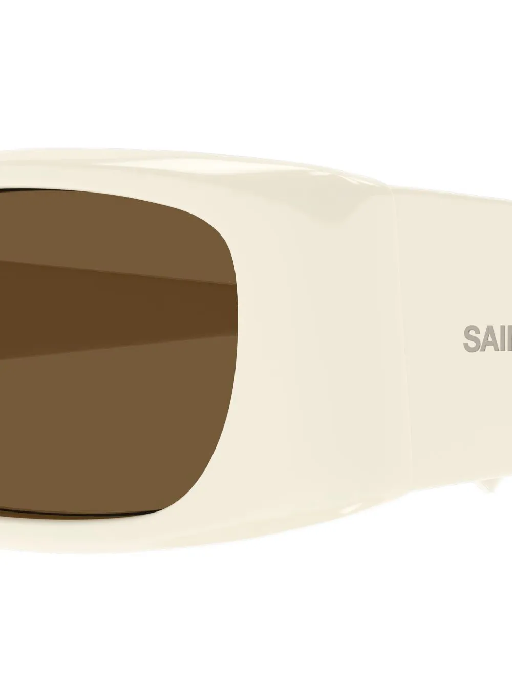 Saint Laurent Eyewear SL 942 zonnebril met rechthoekig montuur Beige
