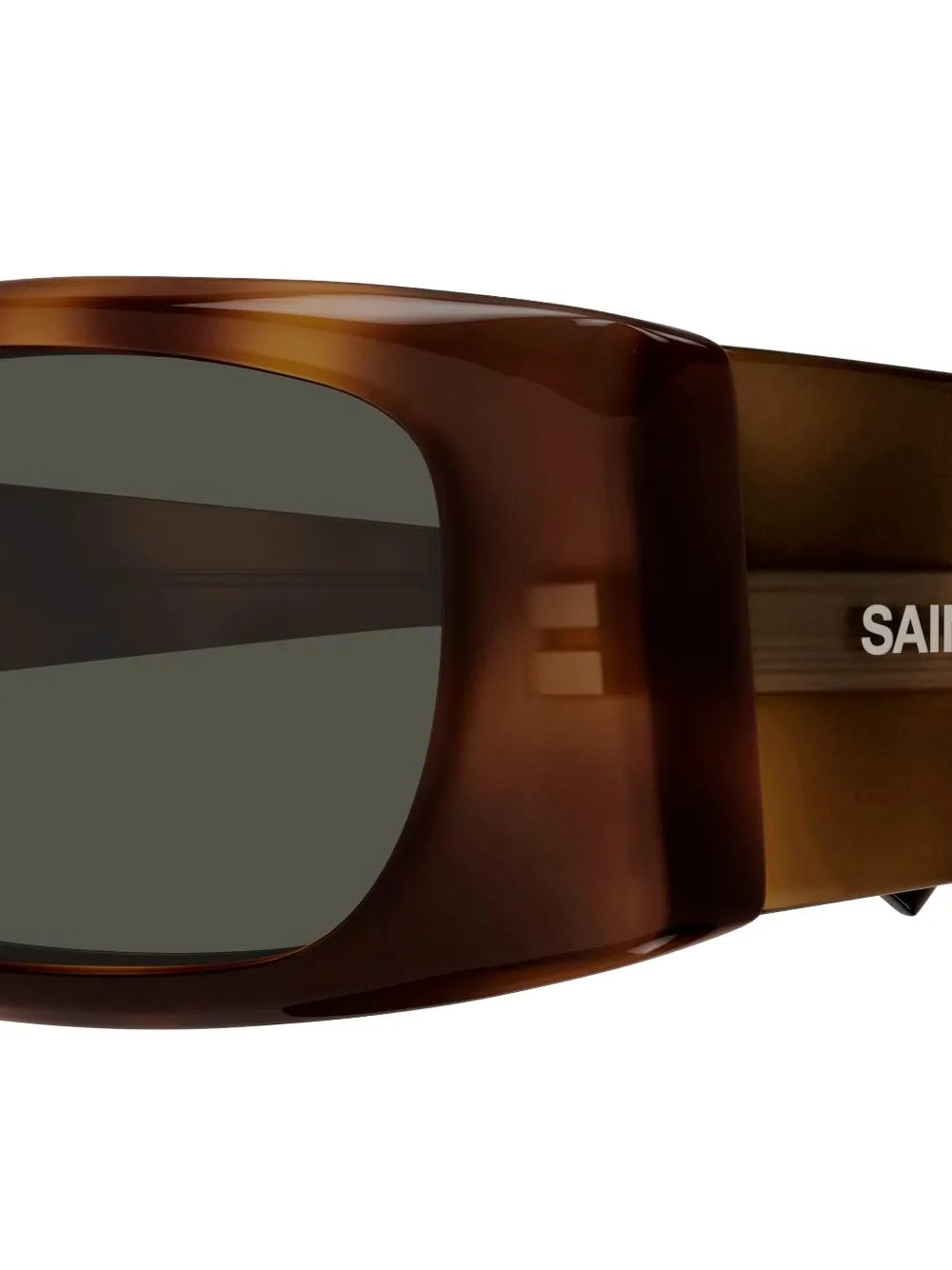 Saint Laurent Eyewear SL 942 zonnebril met rechthoekig montuur Bruin