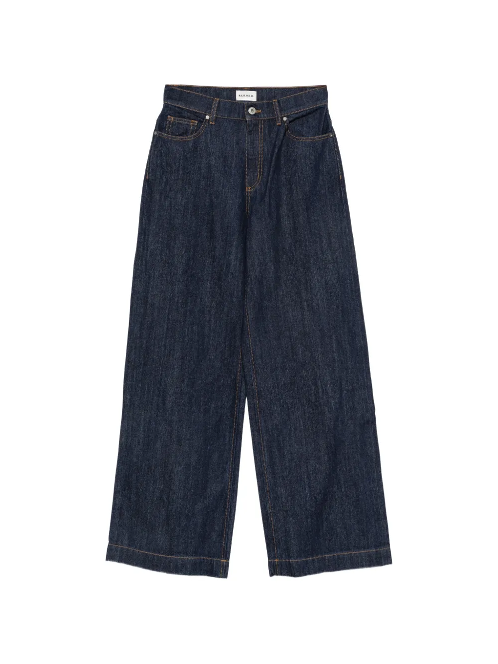 P.A.R.O.S.H. Cojin26 contrast-stitch wide-leg jeans