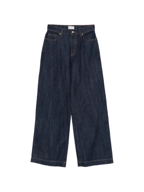 P.A.R.O.S.H. Cojin26 contrast-stitch wide-leg jeans