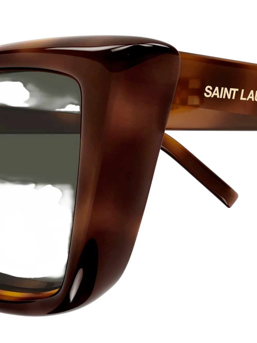 Saint Laurent Eyewear SL 276 MICA PLUMP zonnebril met cat-eye-montuur Bruin