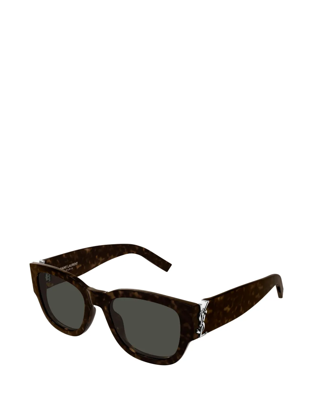 Saint Laurent Eyewear SL M174 tortoiseshell-effect square-frame sunglasses Bruin