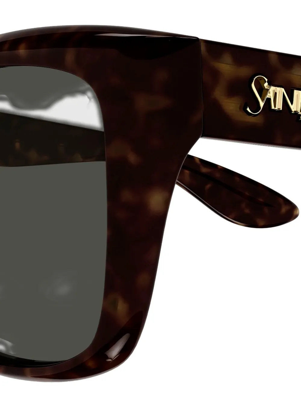 Saint Laurent Eyewear SL 923 zonnebril met vierkant montuur en schildpad-effect Bruin