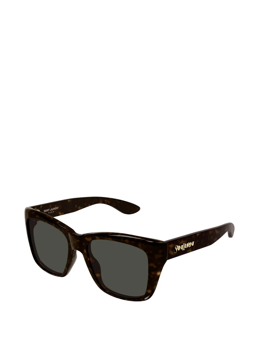 Saint Laurent Eyewear SL 923 zonnebril met vierkant montuur en schildpad-effect Bruin