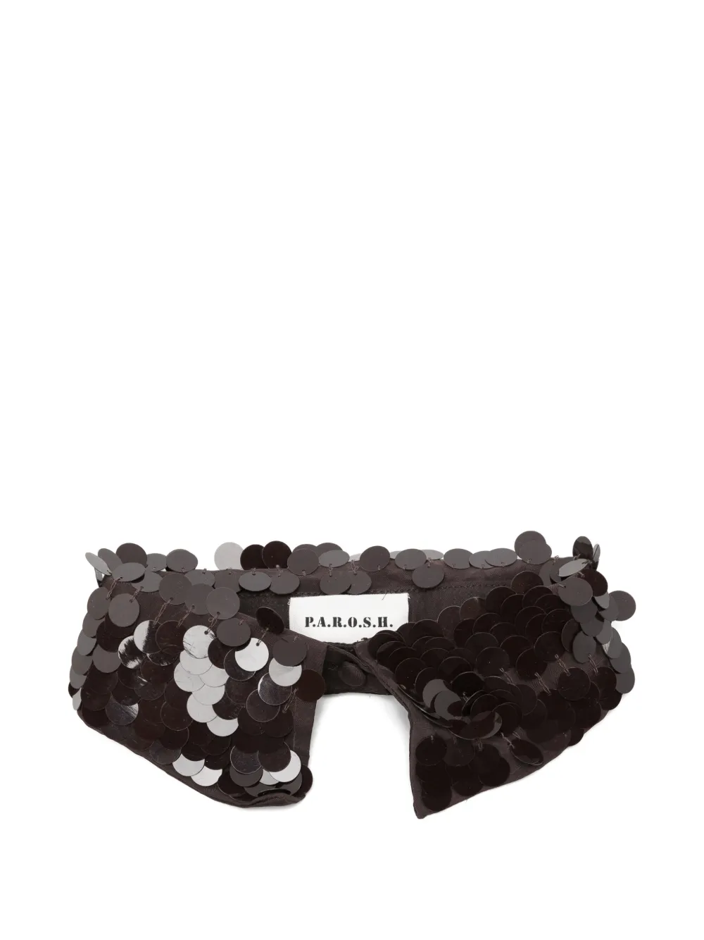 P.A.R.O.S.H. sequin-embellished collar - Marrone