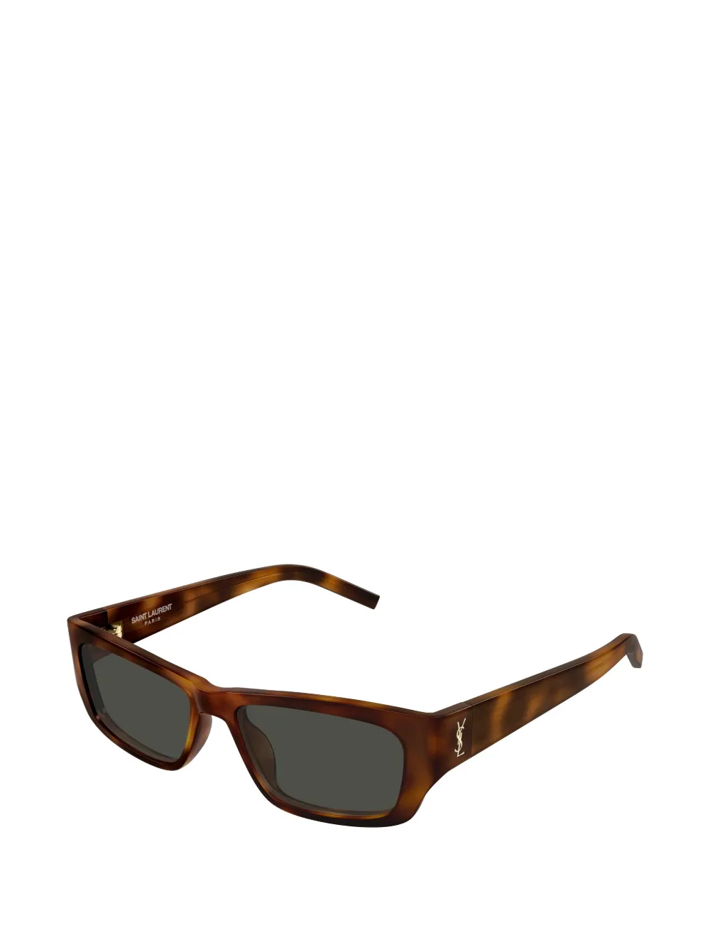 Saint Laurent Eyewear Jazz zonnebril met rechthoekig montuur Bruin