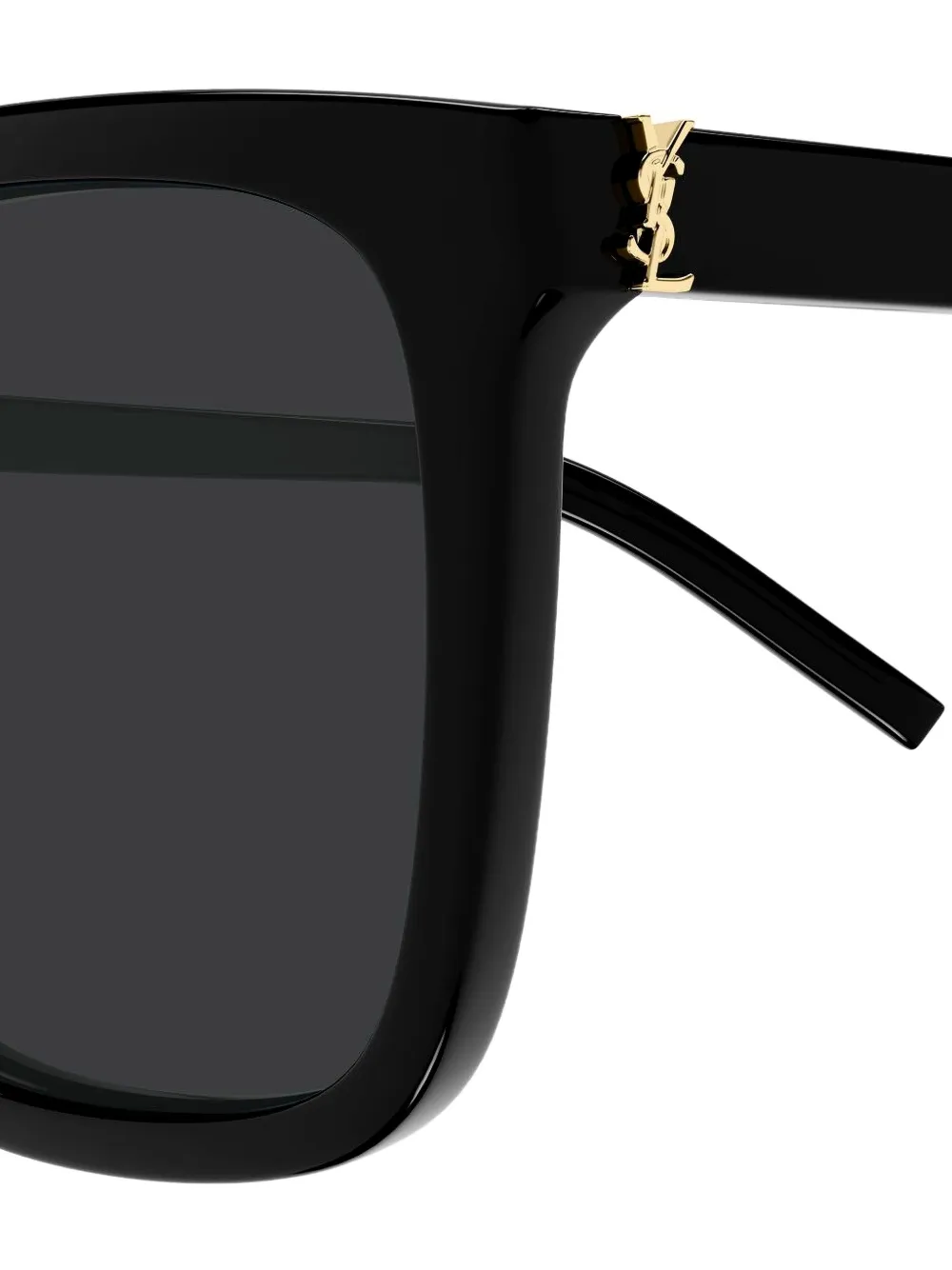 Saint Laurent Eyewear Zonnebril met vierkant montuur Zwart