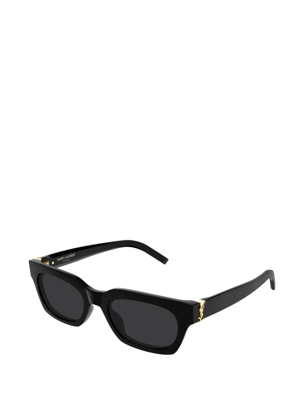 Saint Laurent Eyewear Zonnebril met rechthoekig montuur Zwart