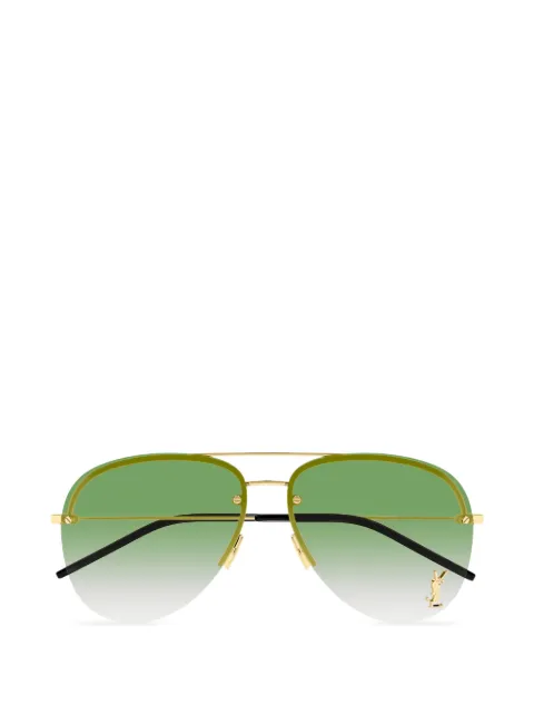 Saint Laurent Eyewear 클래식 11 M 파일럿 프레임 선글라스