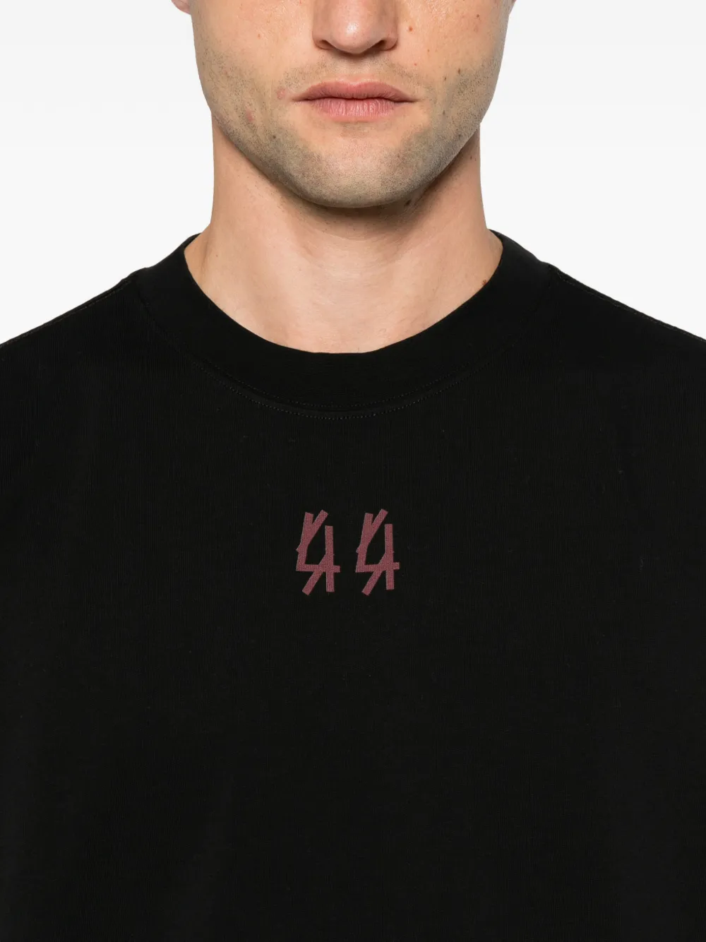 44 LABEL GROUP logo-print T-shirt Zwart