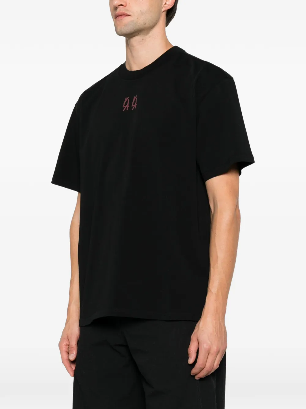 44 LABEL GROUP logo-print T-shirt Zwart
