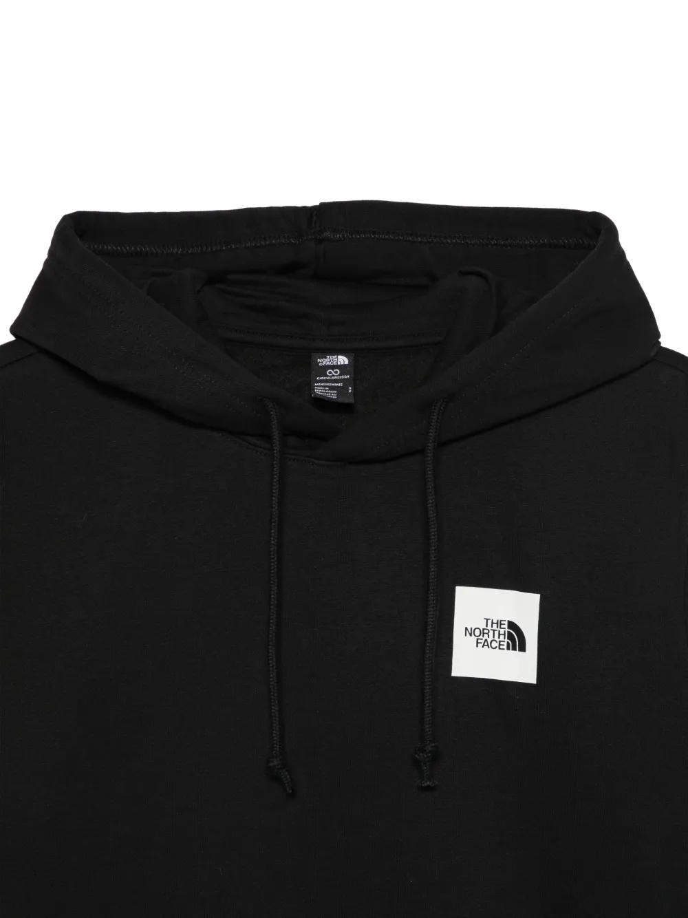 The North Face logo-print hoodie Zwart