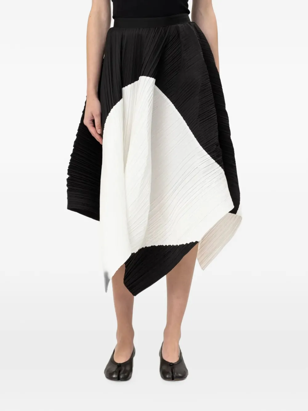 ENTIRE STUDIOS Veer pleated asymmetric skirt