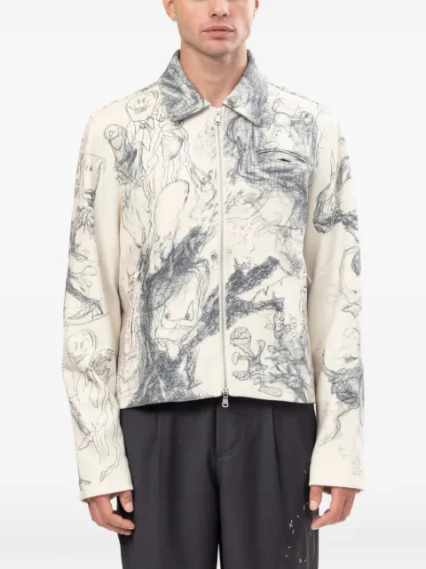 DOMREBEL Drawings sketch-print jacket