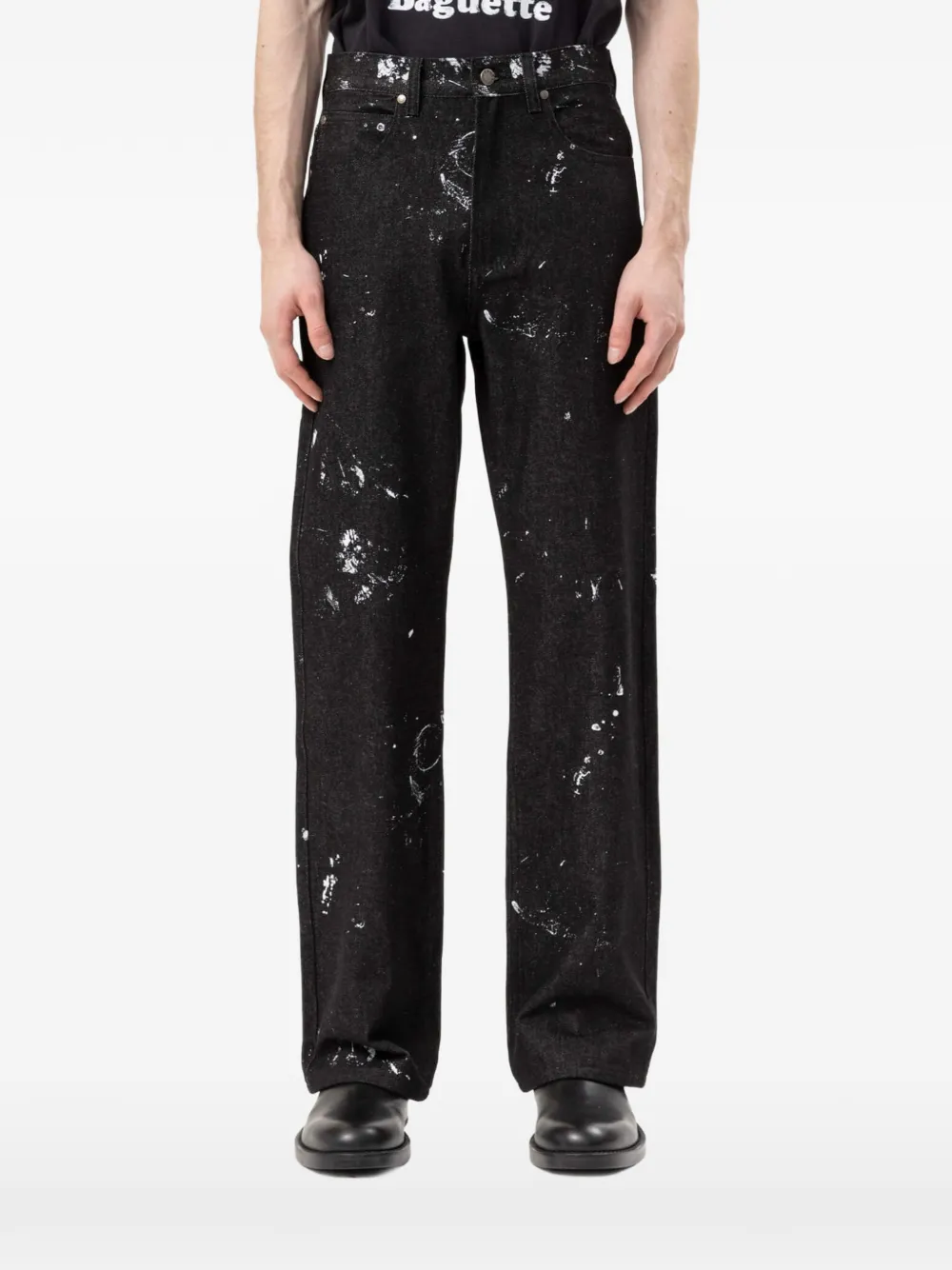 DOMREBEL Jerk paint-splatter jeans