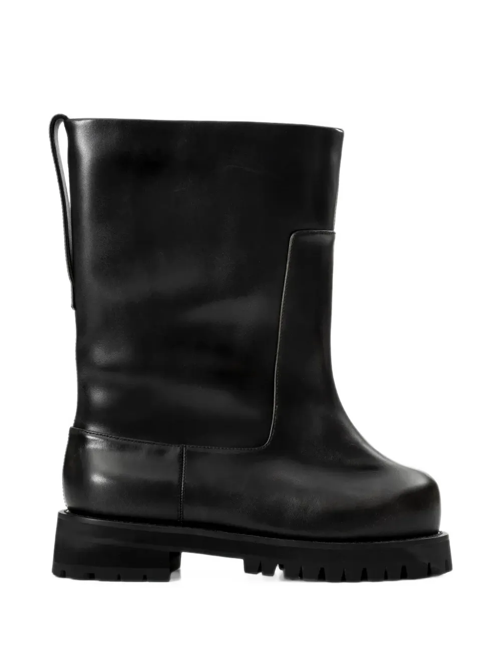 Protocol Index Distressed Sculpted Boots In Black