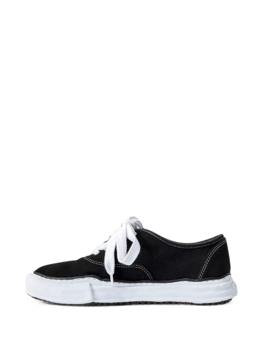 Maison MIHARA YASUHIRO Blakey OG Sole suède low-top sneakers Zwart