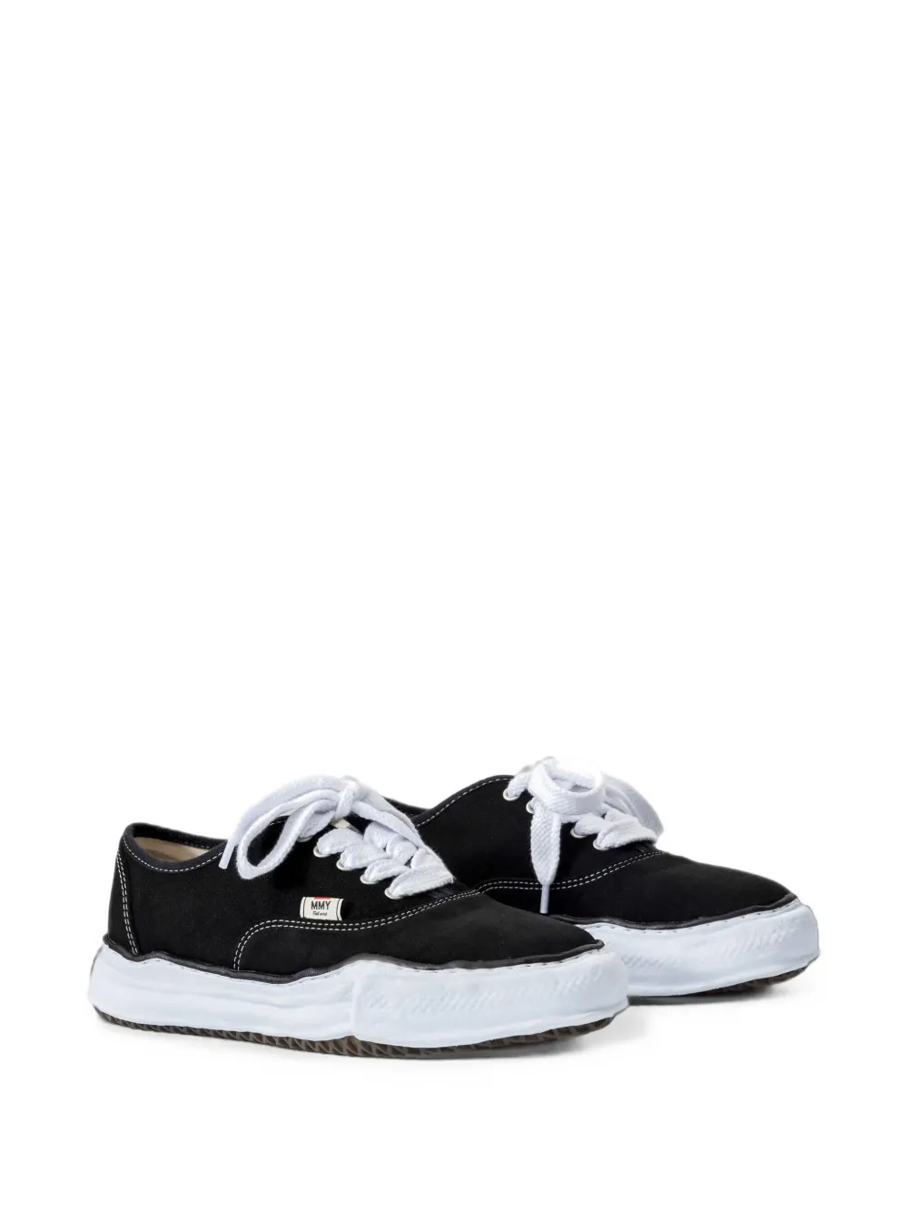 Maison MIHARA YASUHIRO Blakey OG Sole suède low-top sneakers Zwart