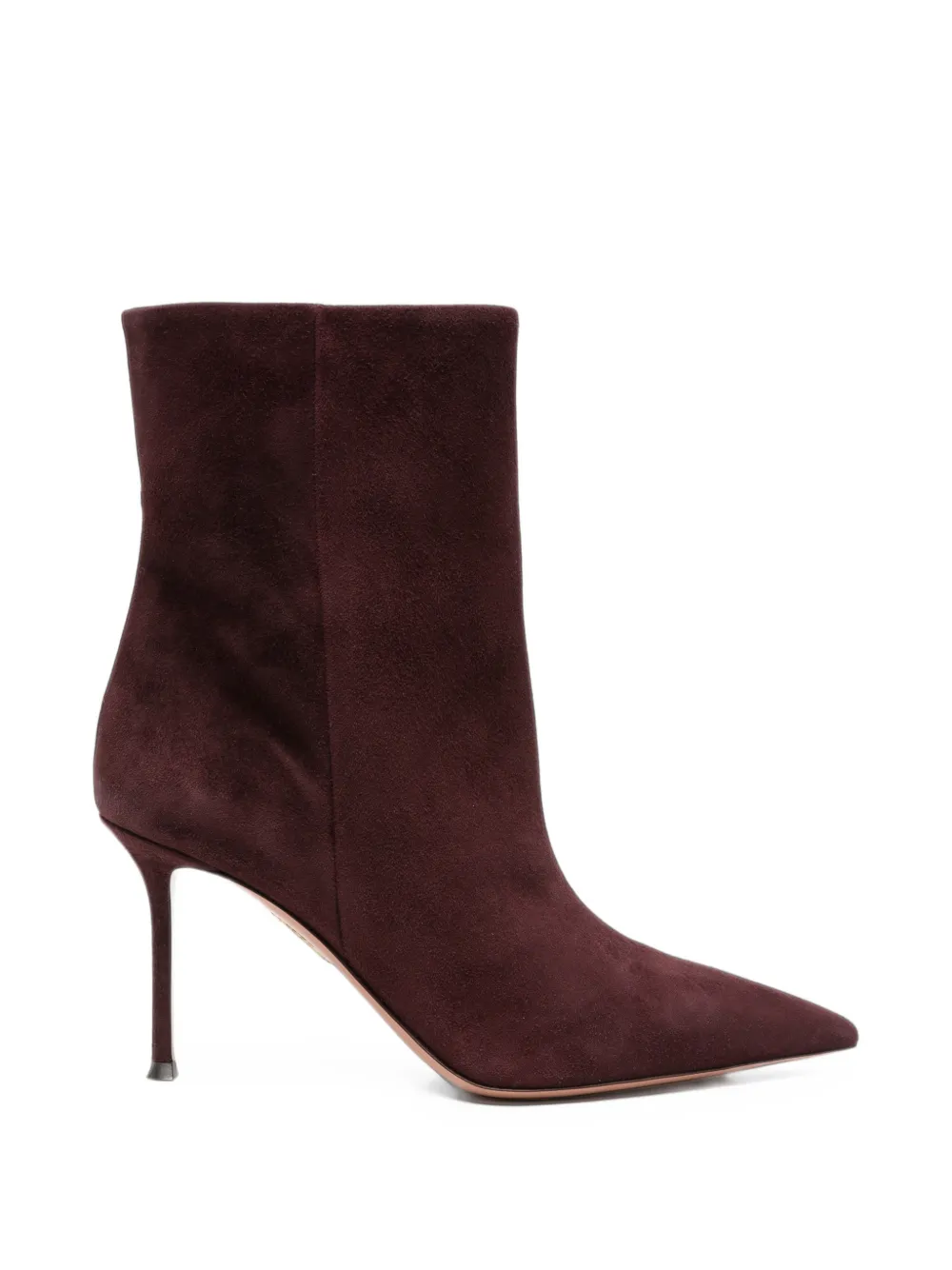 Aquazzura pointed-toe suede ankle boots - Rot