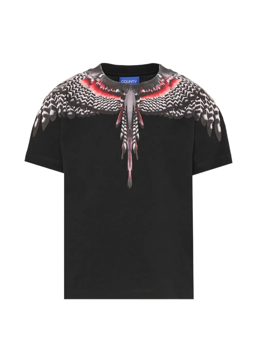 COUNTY OF MILAN KIDS Wings-print T-shirt - Nero