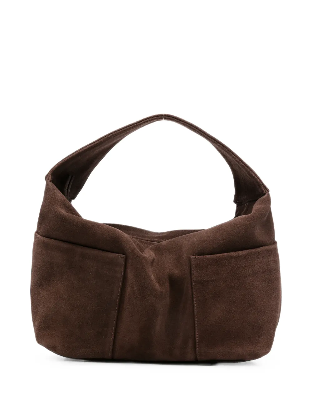 Gimaguas suede slip-pocket tote bag - Marrone