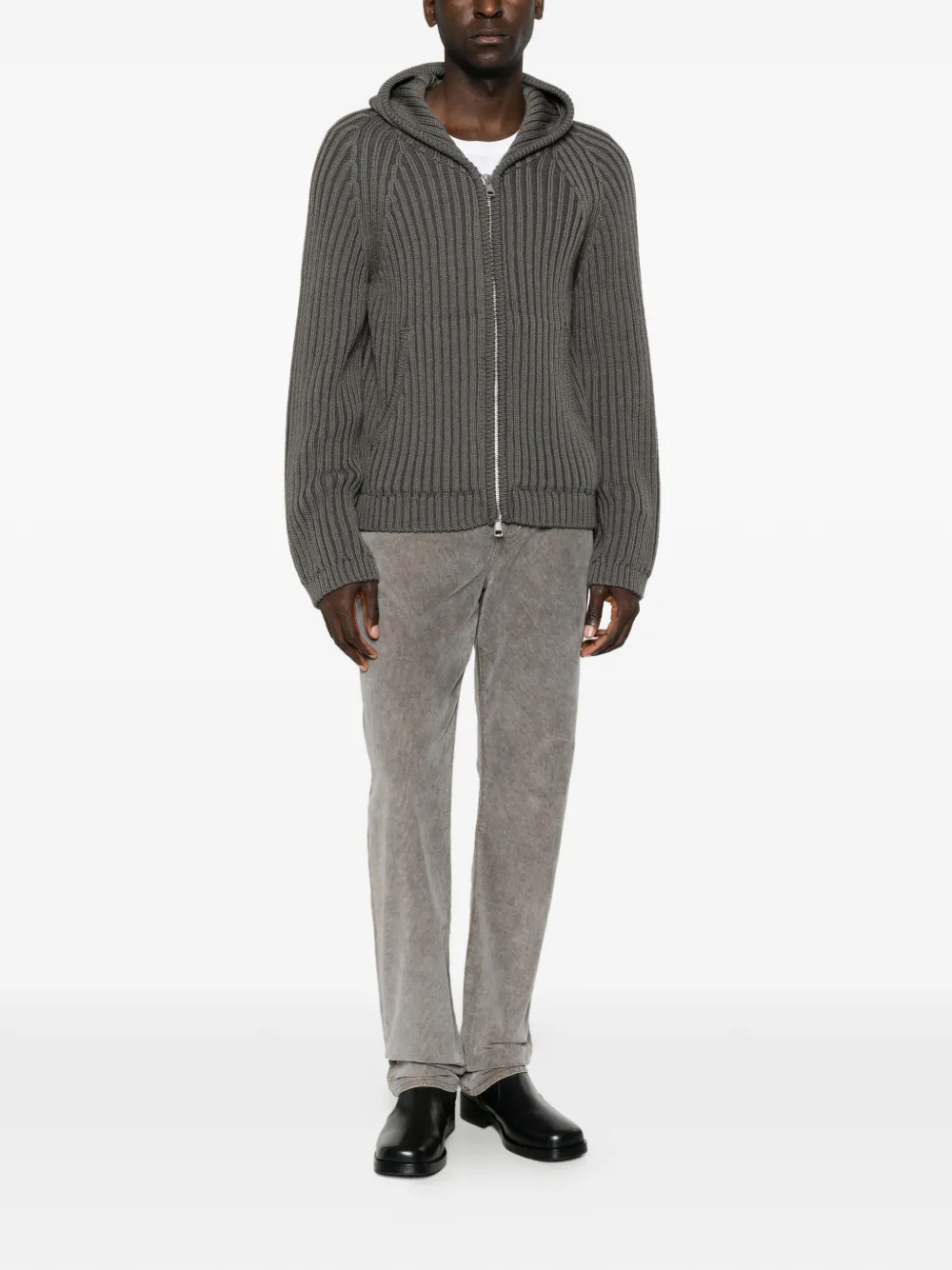 7 For All Mankind Straight jeans met vervaagd effect Grijs