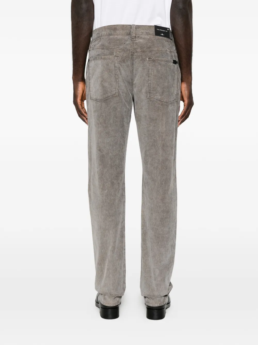 7 For All Mankind Straight jeans met vervaagd effect Grijs