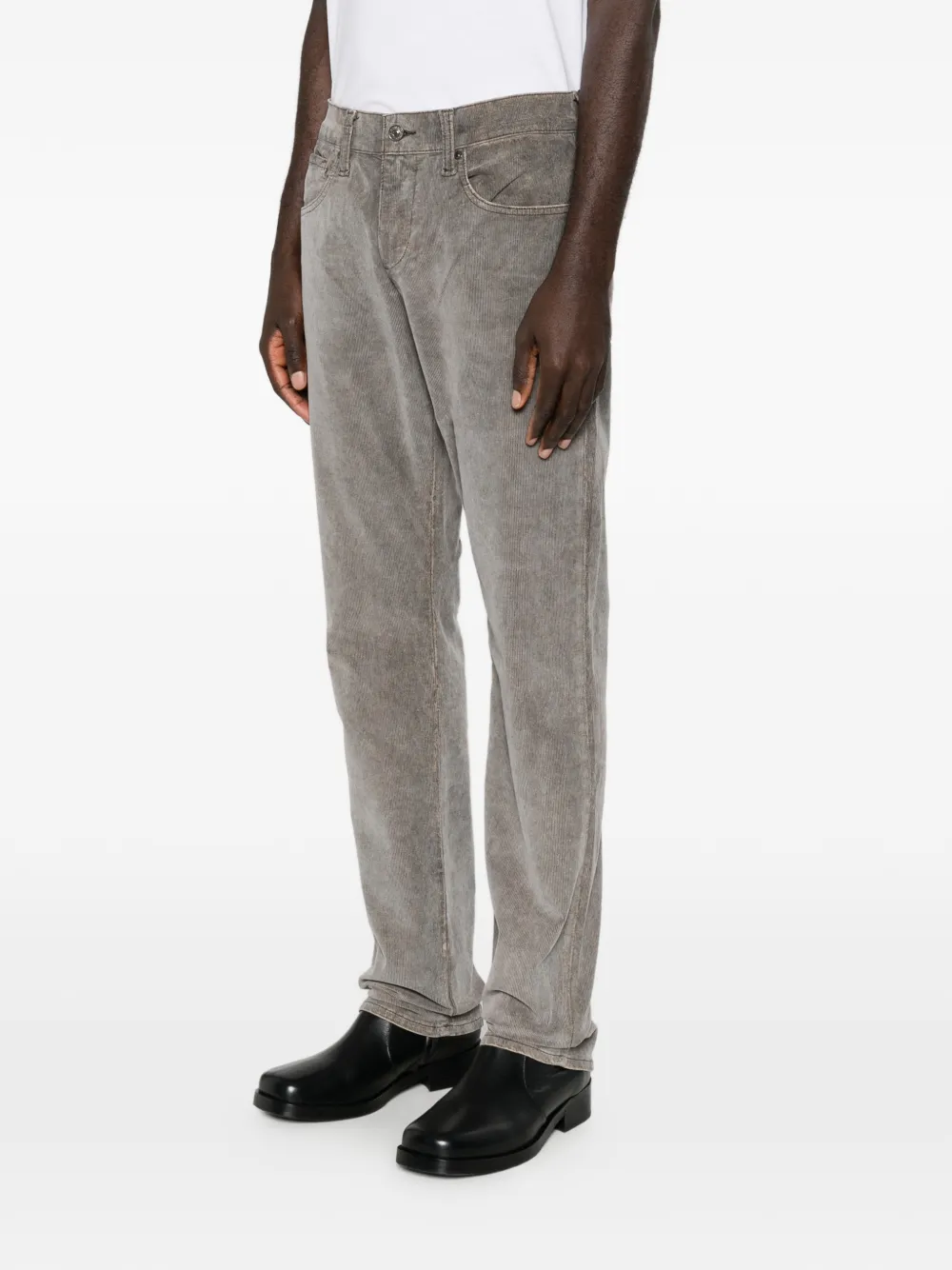 7 For All Mankind Straight jeans met vervaagd effect Grijs