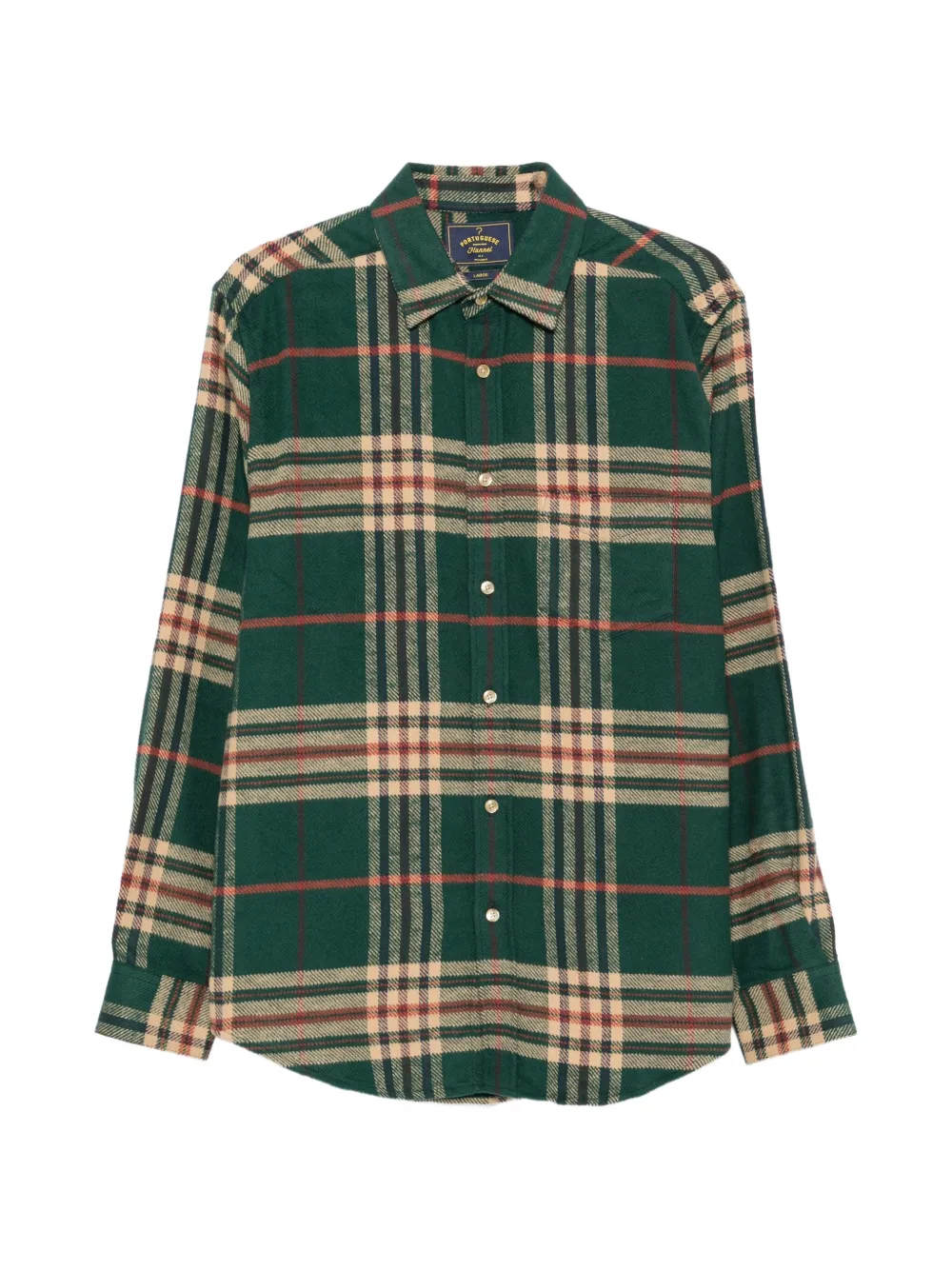 Portuguese Flannel veste en flanelle à carreaux - Vert Portuguese Flannel veste en flanelle à carreaux - Vert