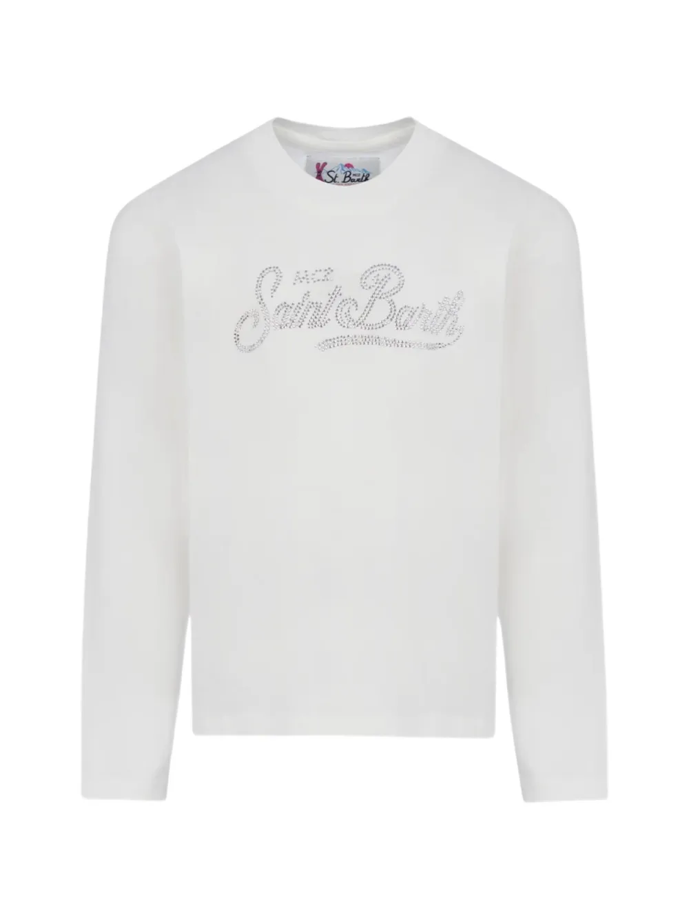MC2 Saint Barth Kids Penny logo-embellished long-sleeve T-shirt Wit