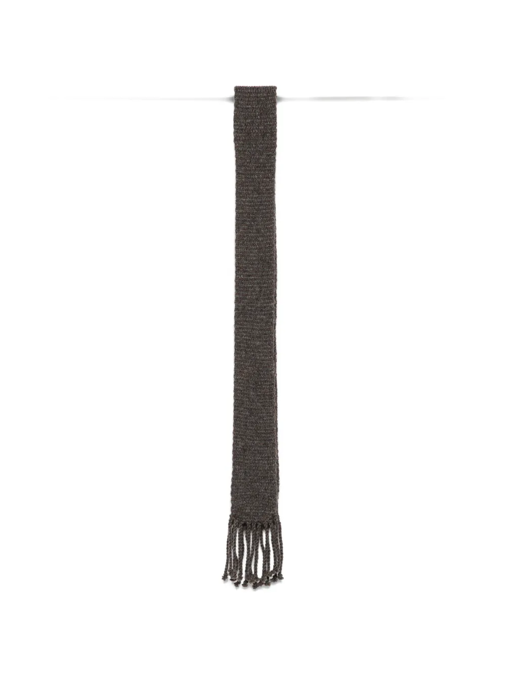 Ziggy Chen fringed knitted scarf