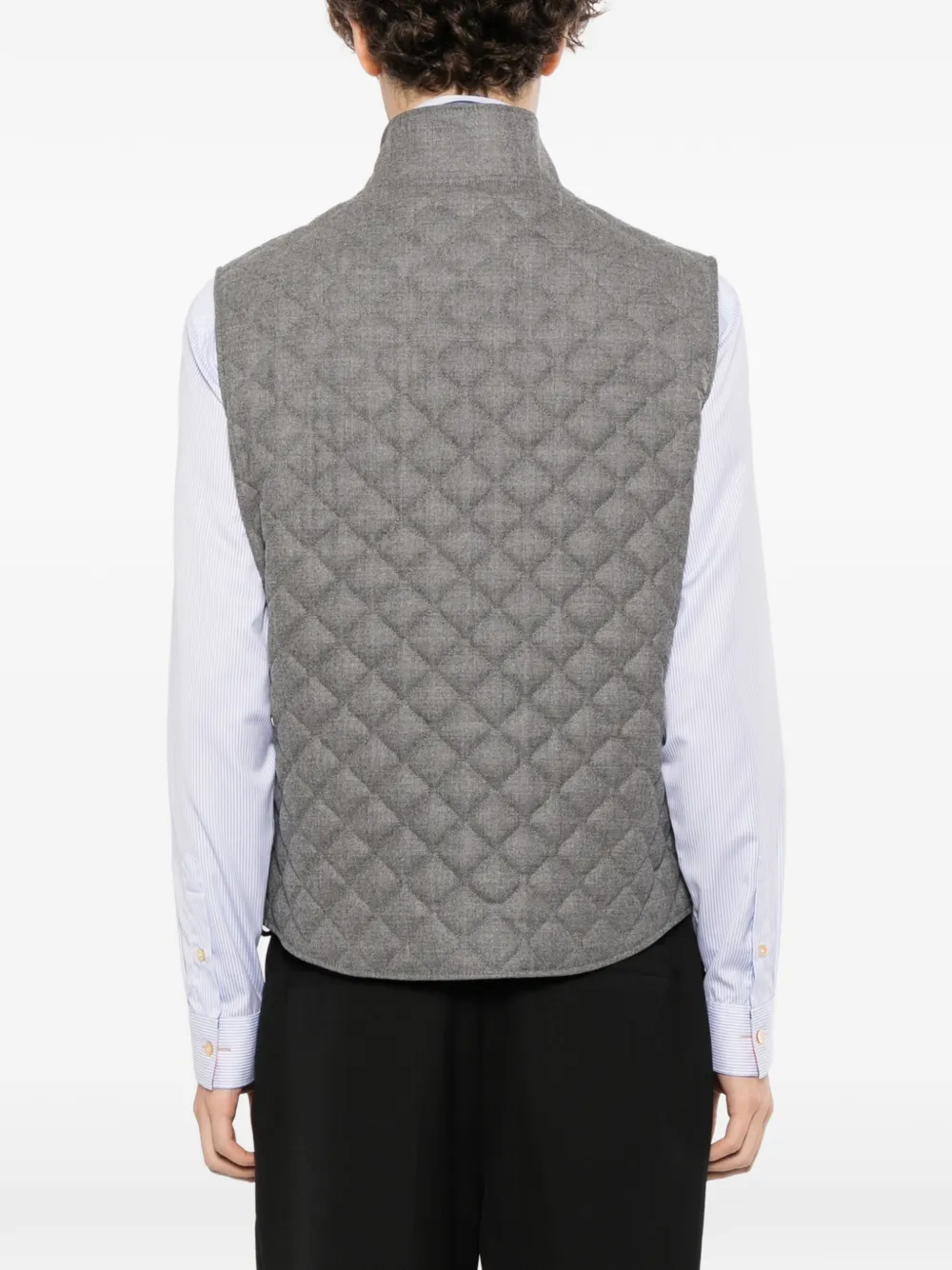 Tagliatore Gilet met rits Grijs
